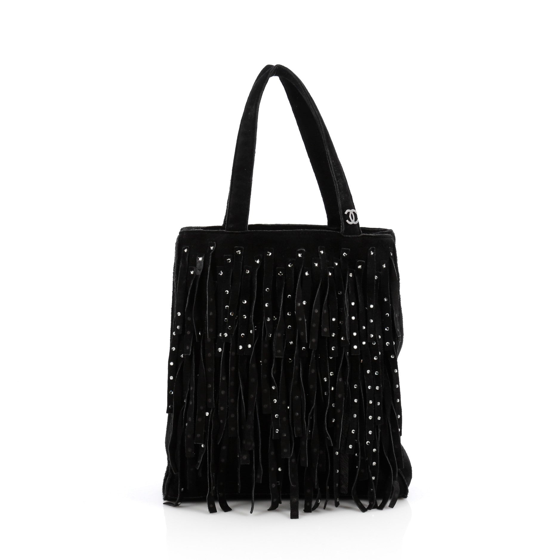 Vintage Fringe Tote Suede Mini