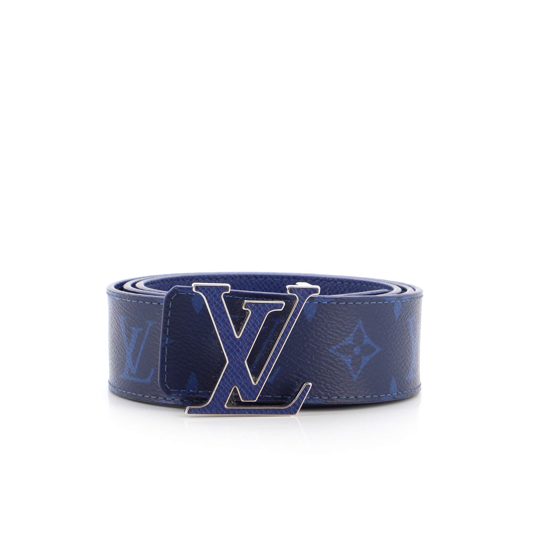 LV Initiales Reversible Belt Monogram Taigarama Wide 95