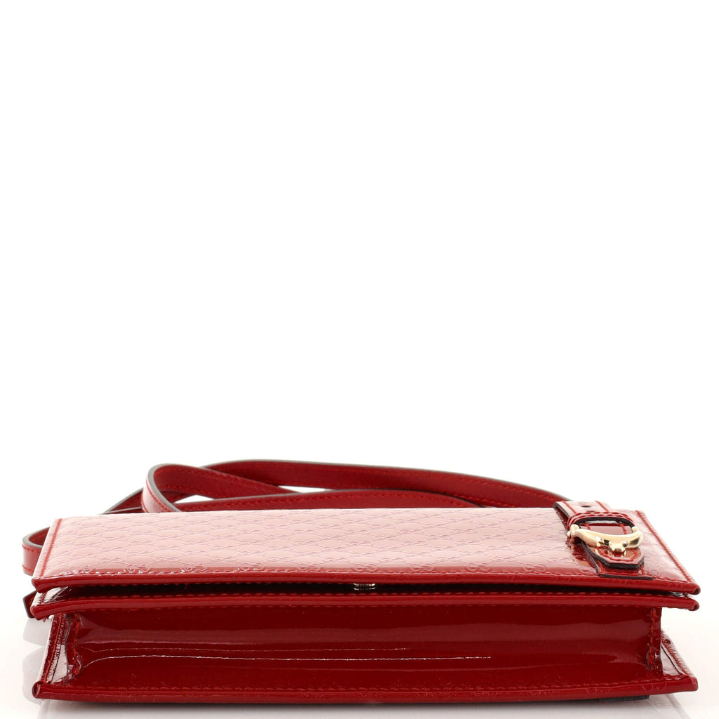 Nice Wallet on Strap Microguccissima Patent Mini