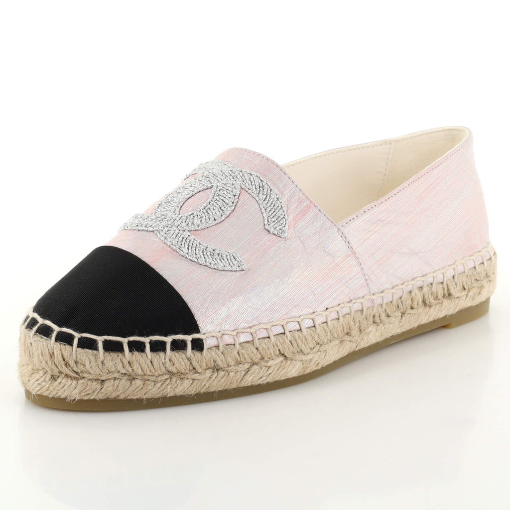 Women's CC Cap Toe Espadrilles Leather