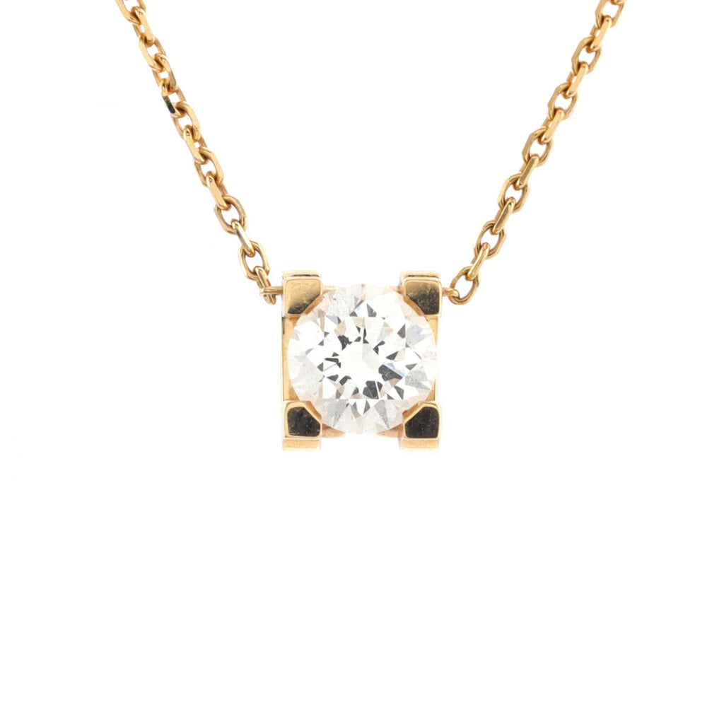 C de Cartier Necklace 18K Yellow Gold with Diamond 0.55CT