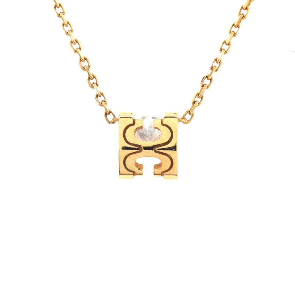 C de Cartier Necklace 18K Yellow Gold with Diamond 0.55CT