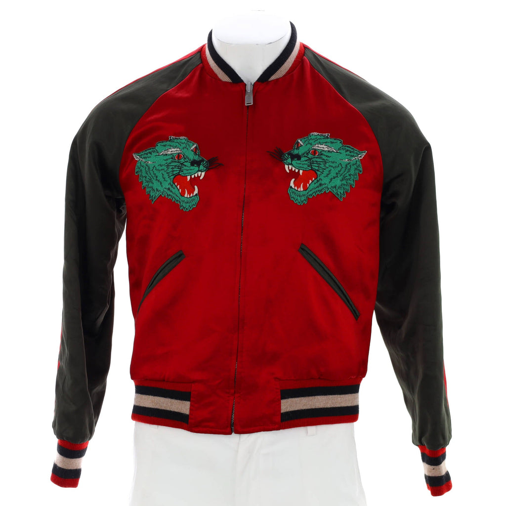 Men's Reversible Quilted Bomber Jacket Acetate