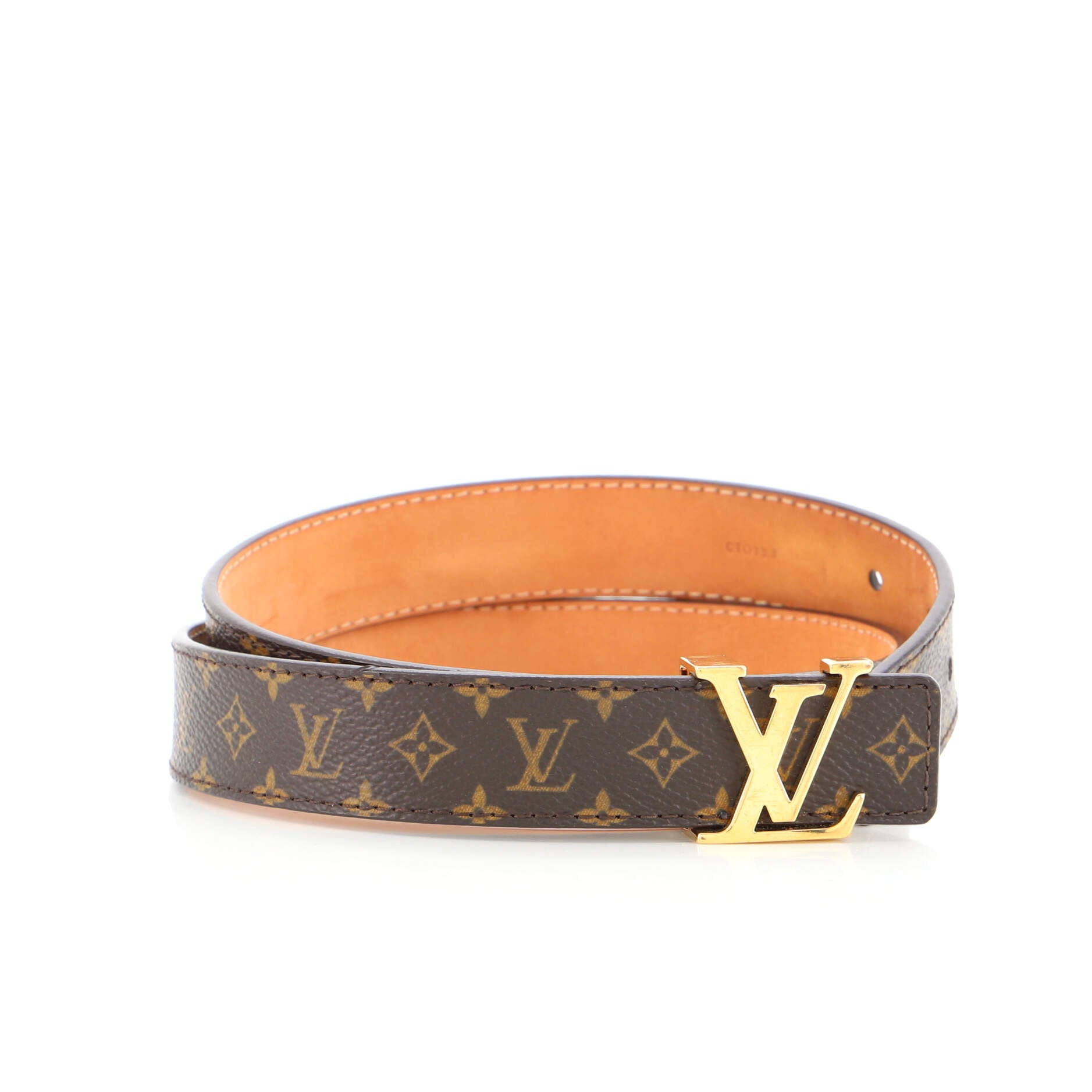 LV Initiales Belt Monogram Canvas Thin 75