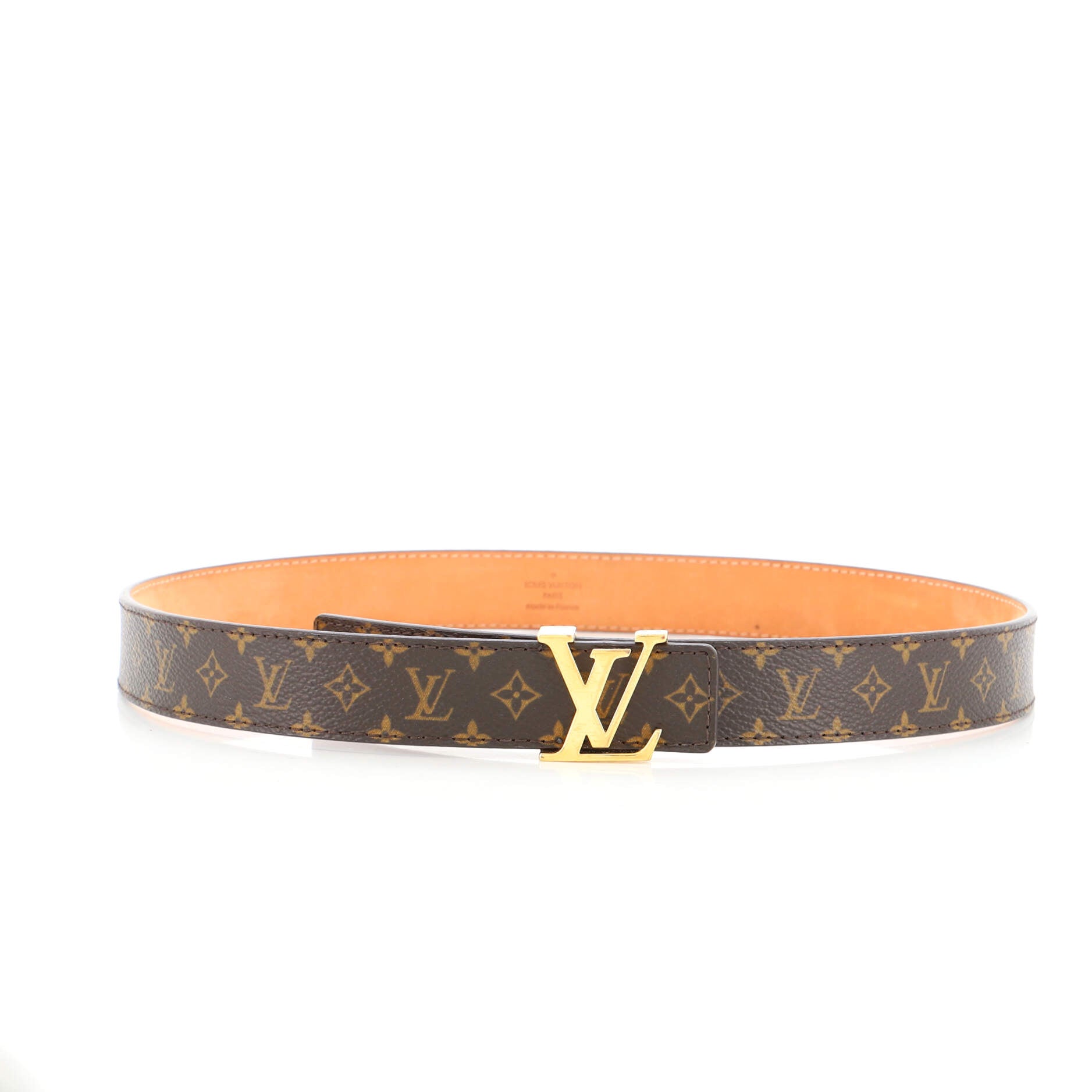 LV Initiales Belt Monogram Canvas Thin 75