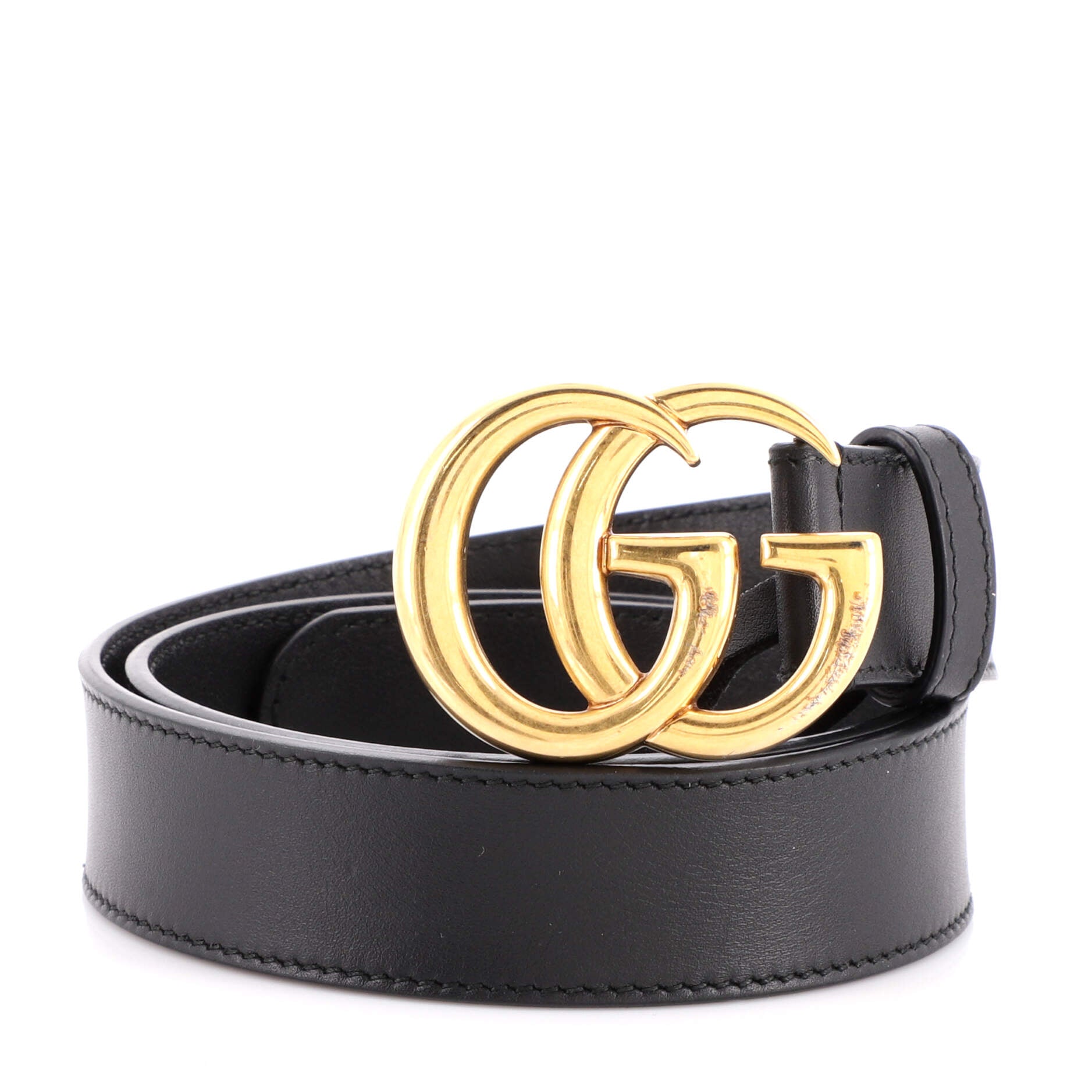 GG Marmont Belt Leather Medium 75