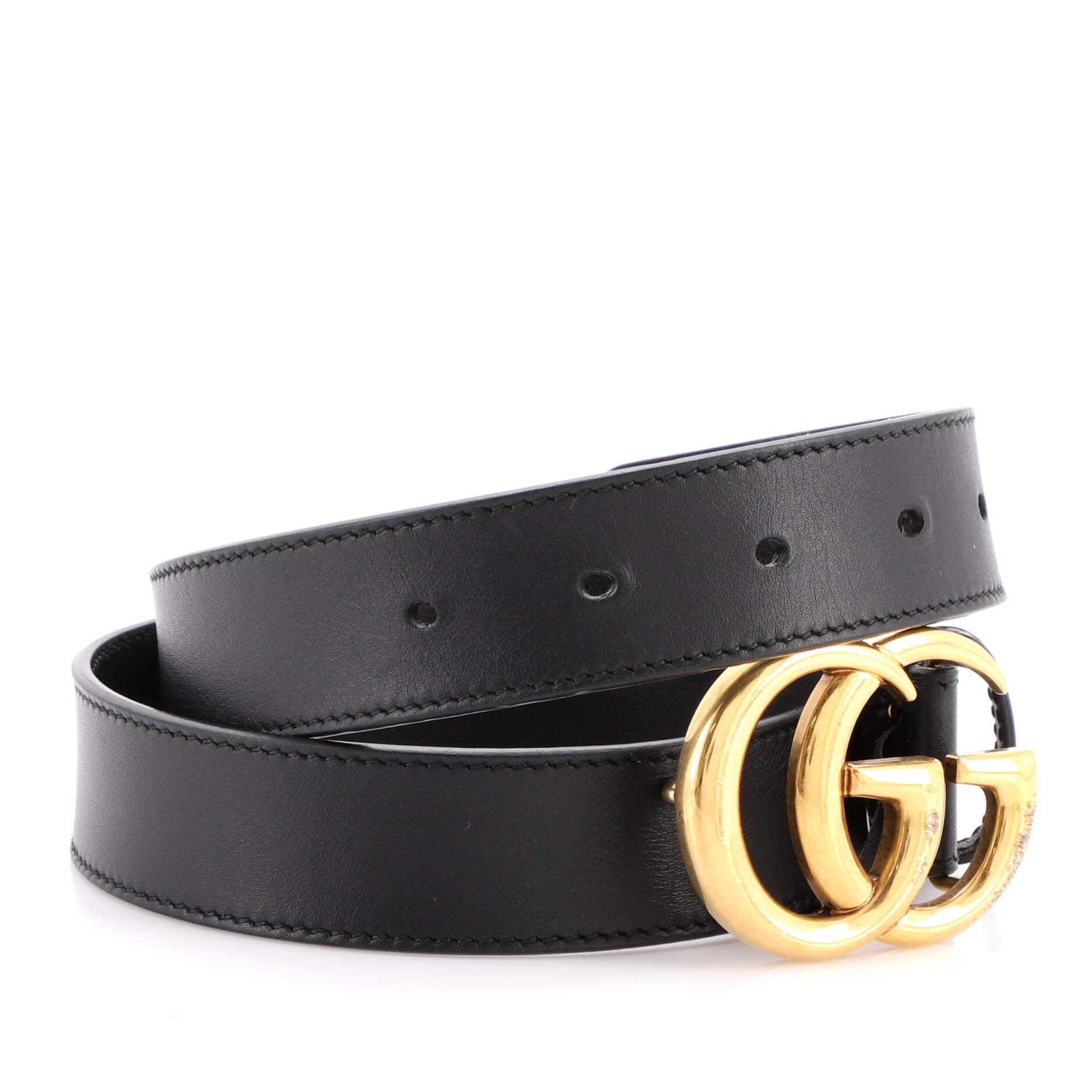 GG Marmont Belt Leather Medium 75