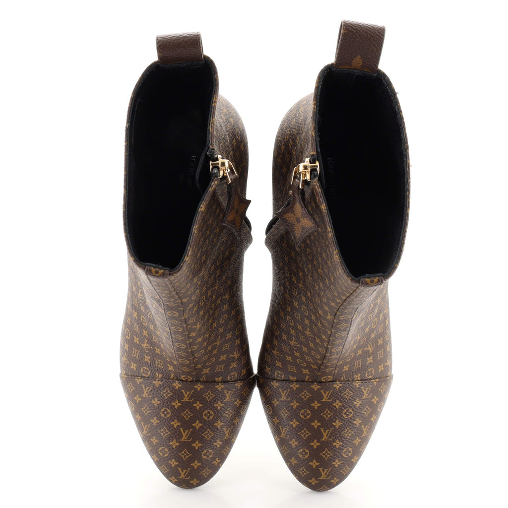Women's Silhouette Ankle Boots Nano Monogram Canvas