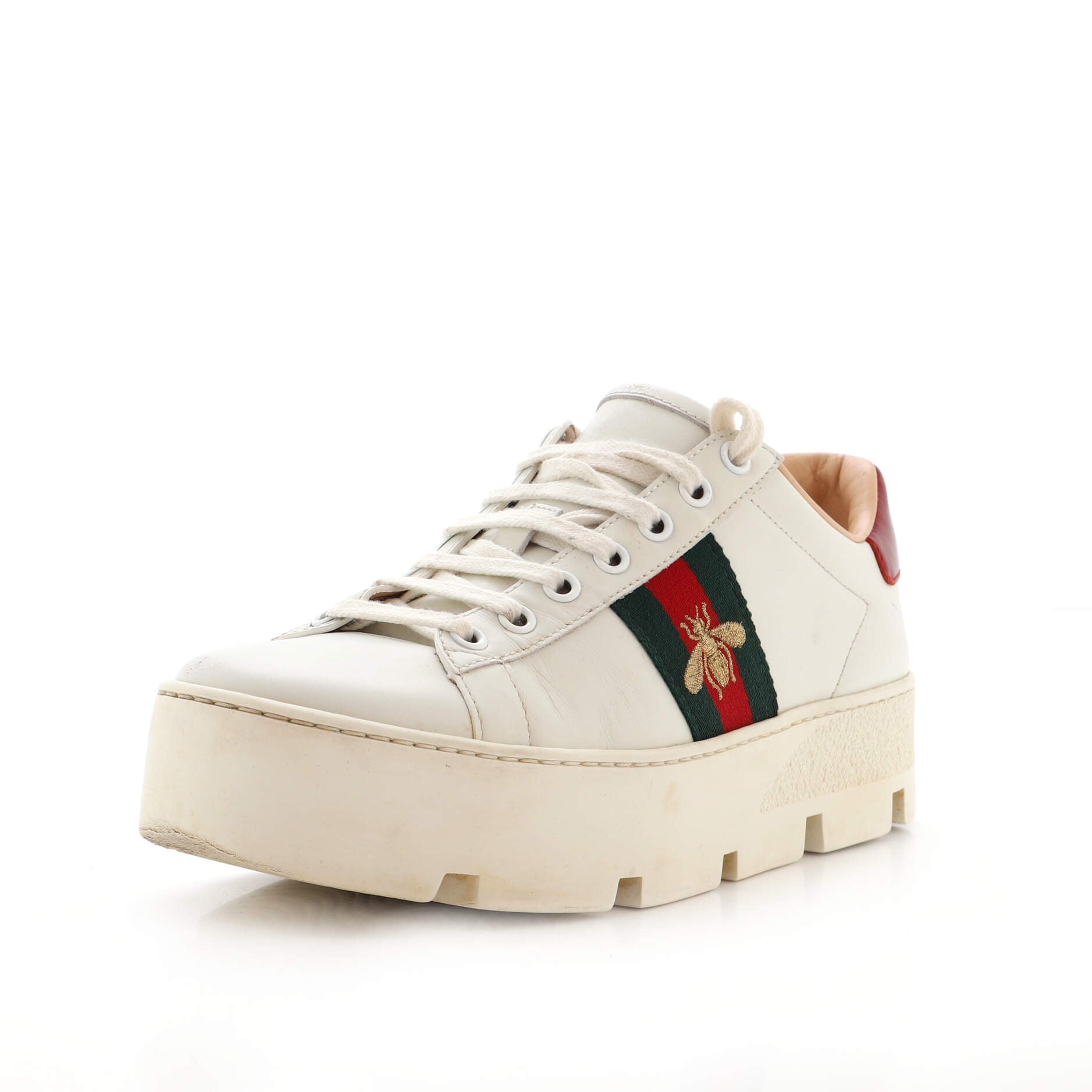 Women's Ace Web Platform Sneakers Leather