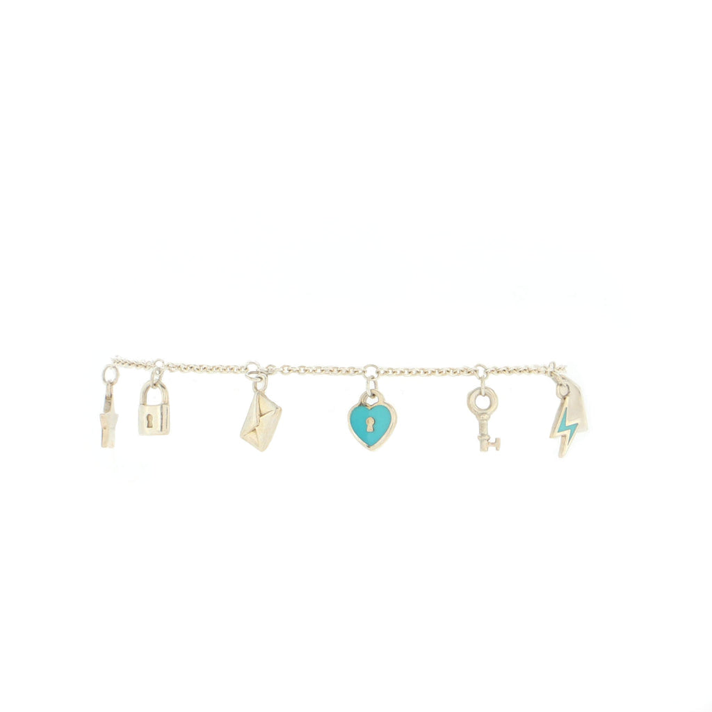 Love Notes Charm Bracelet Sterling Silver with Enamel