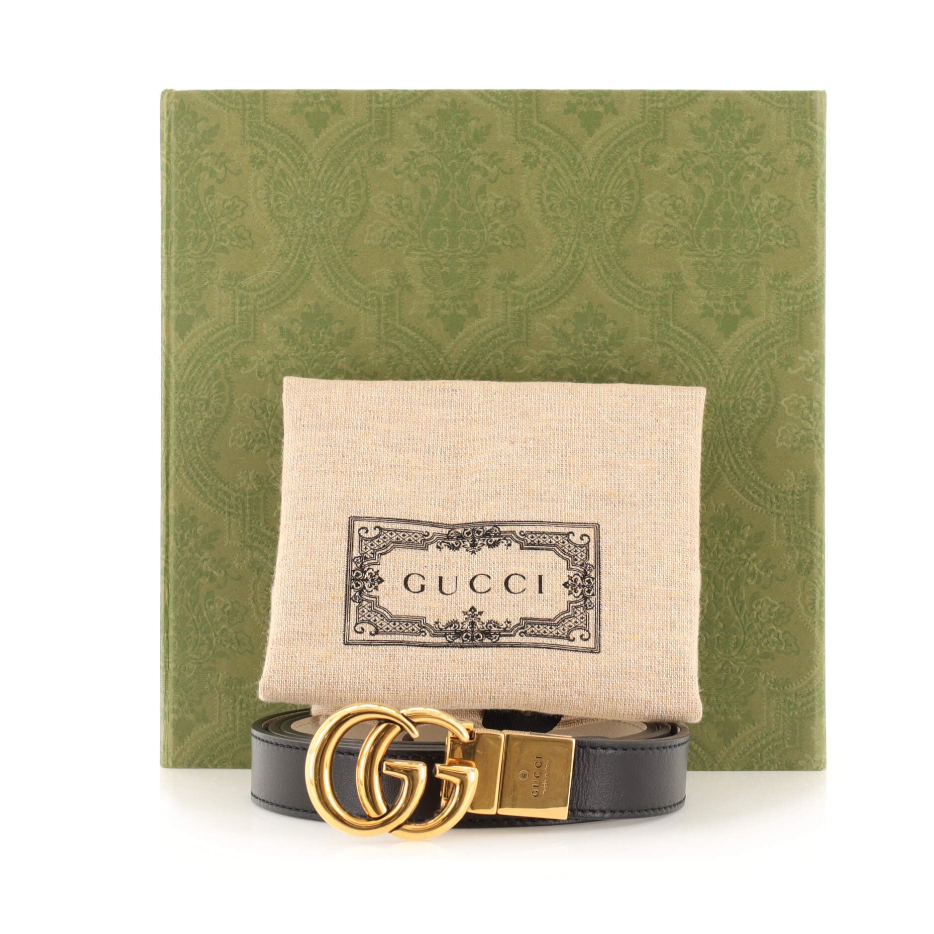 GG Marmont Reversible Belt Leather Thin 90