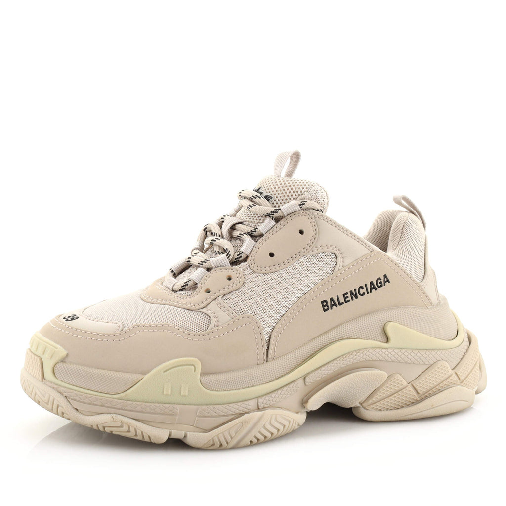 Women's Triple S Sneakers Fabric and Mesh with Leather