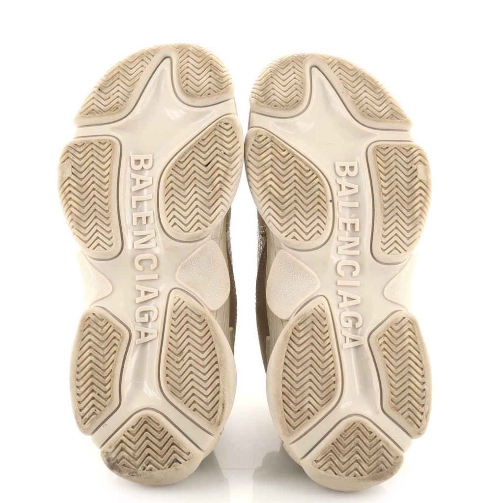 Women's Triple S Sneakers Fabric and Mesh with Leather