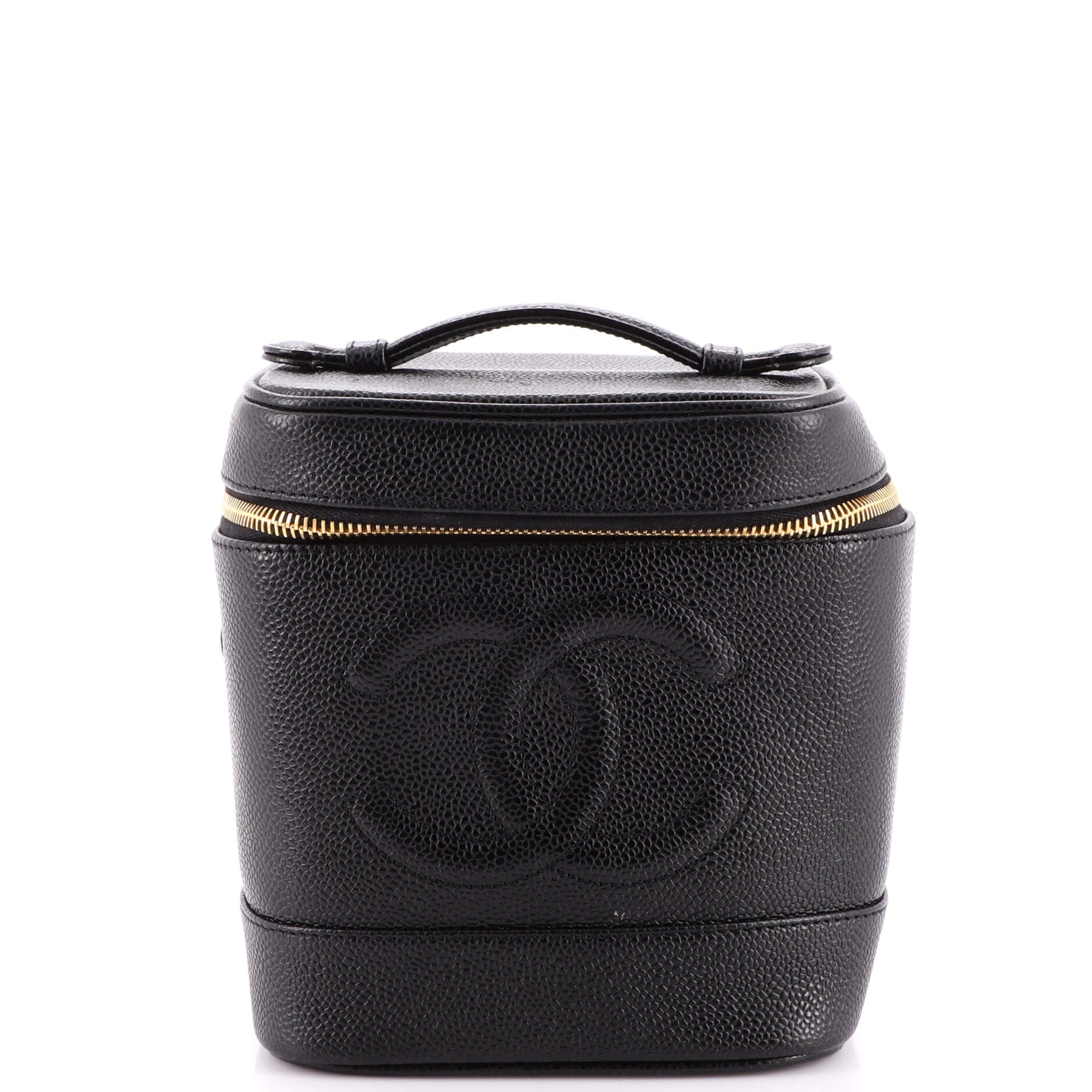 Vintage Timeless Cosmetic Case Caviar Tall
