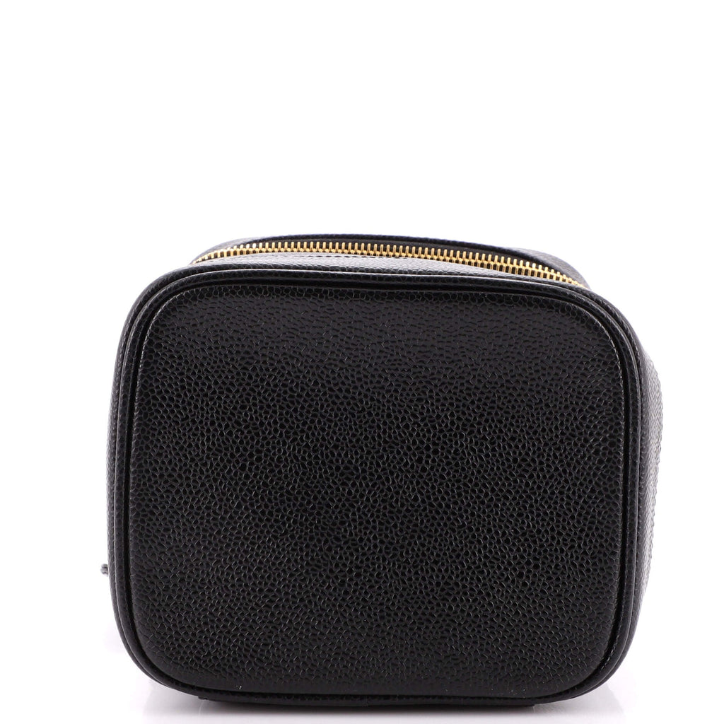 Vintage Timeless Cosmetic Case Caviar Tall
