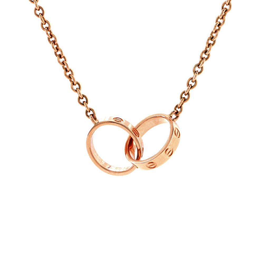Love Interlocking Necklace 18K Rose Gold
