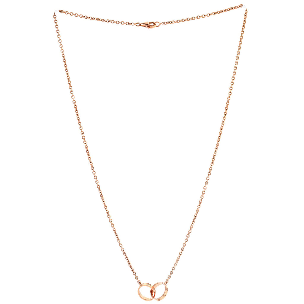 Love Interlocking Necklace 18K Rose Gold