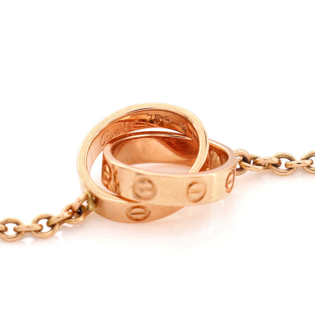 Love Interlocking Necklace 18K Rose Gold