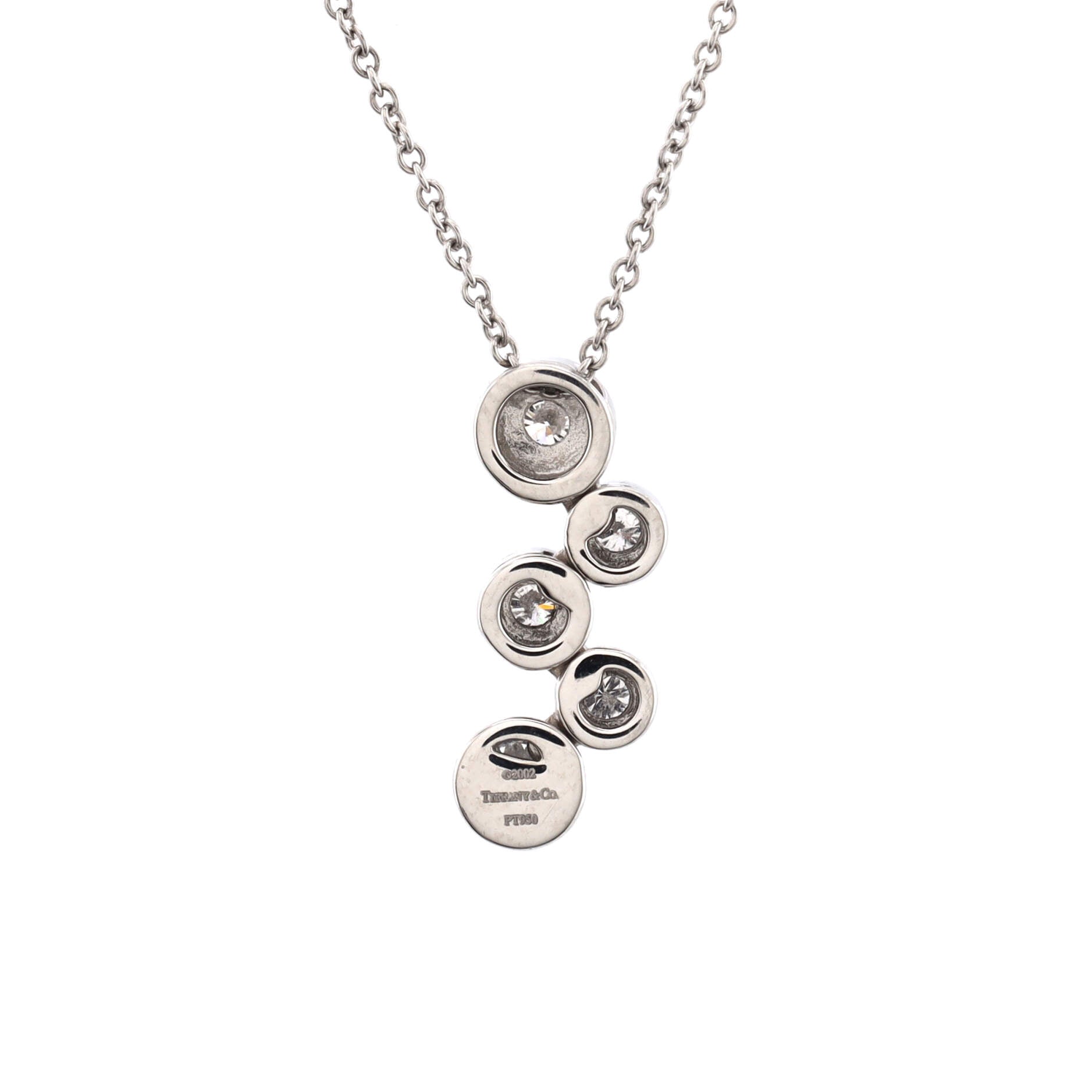 Bubbles Pendant Necklace Platinum and Diamonds