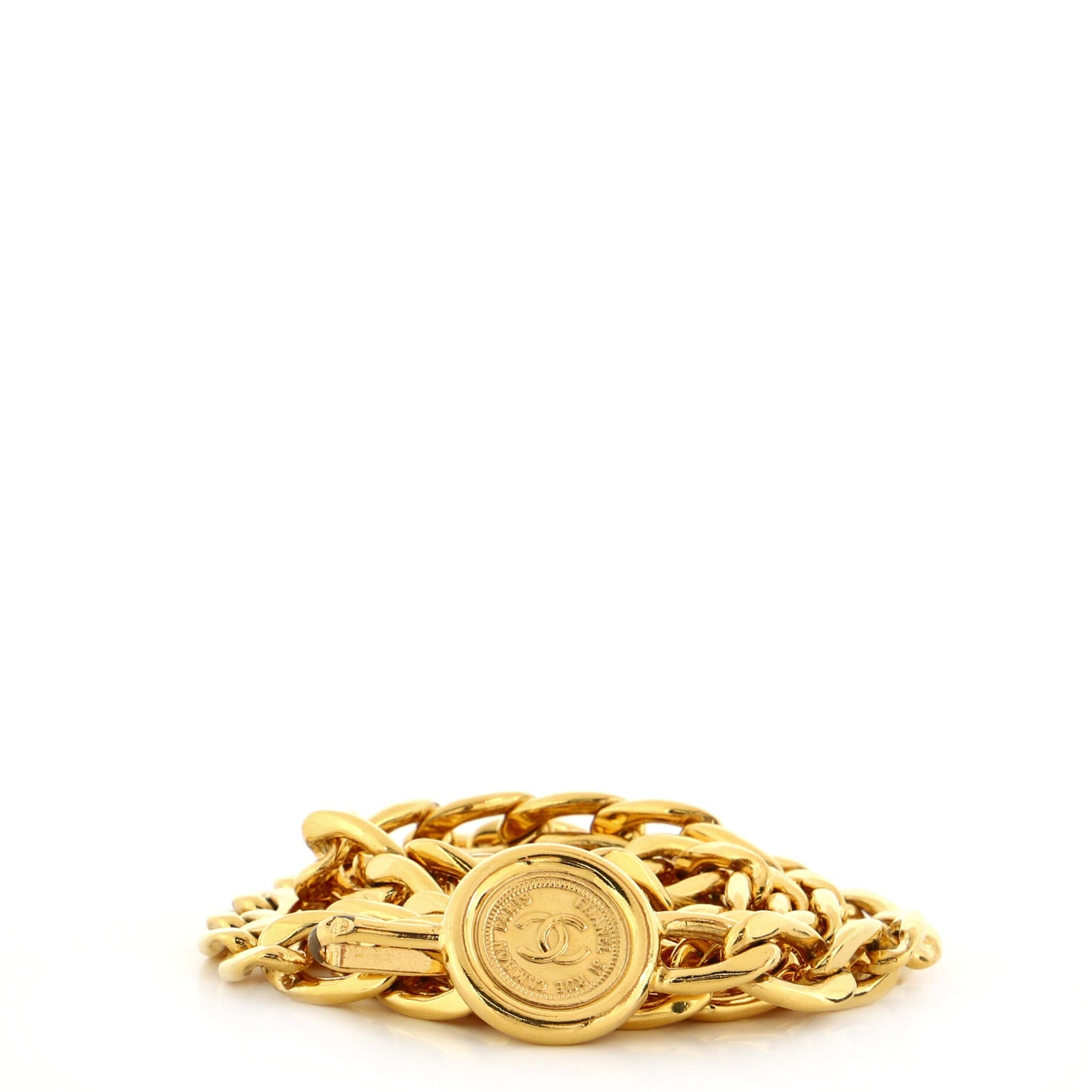 Vintage Medallion Chain Belt Metal 85