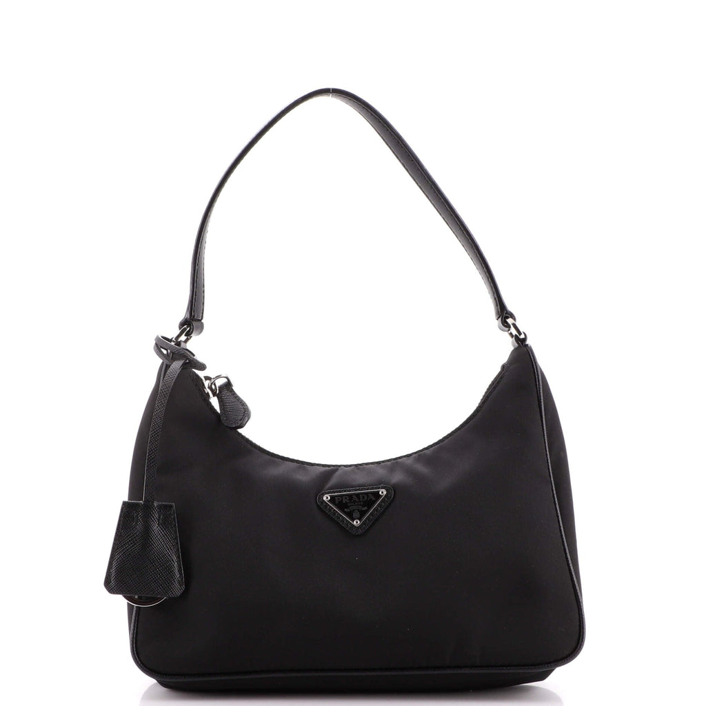Re-Edition 2005 Hobo Tessuto with Saffiano Leather Mini