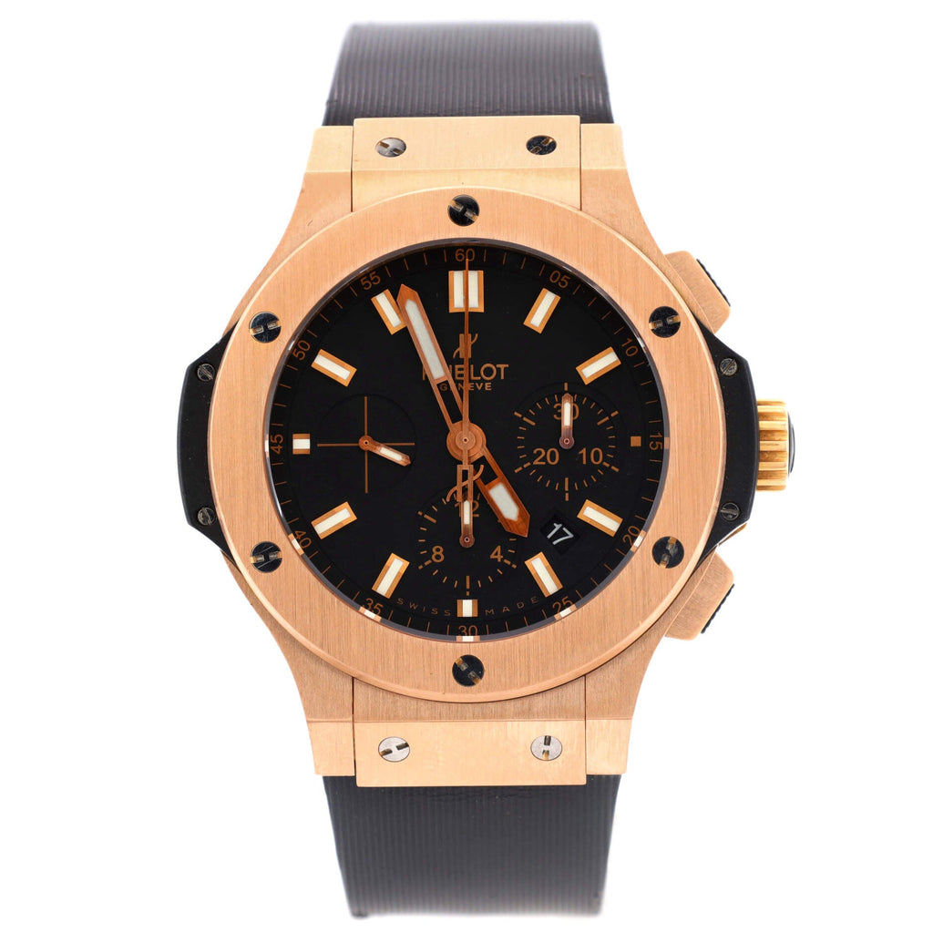 Big Bang Evolution Chronograph Automatic Watch Rose Gold and Rubber 44