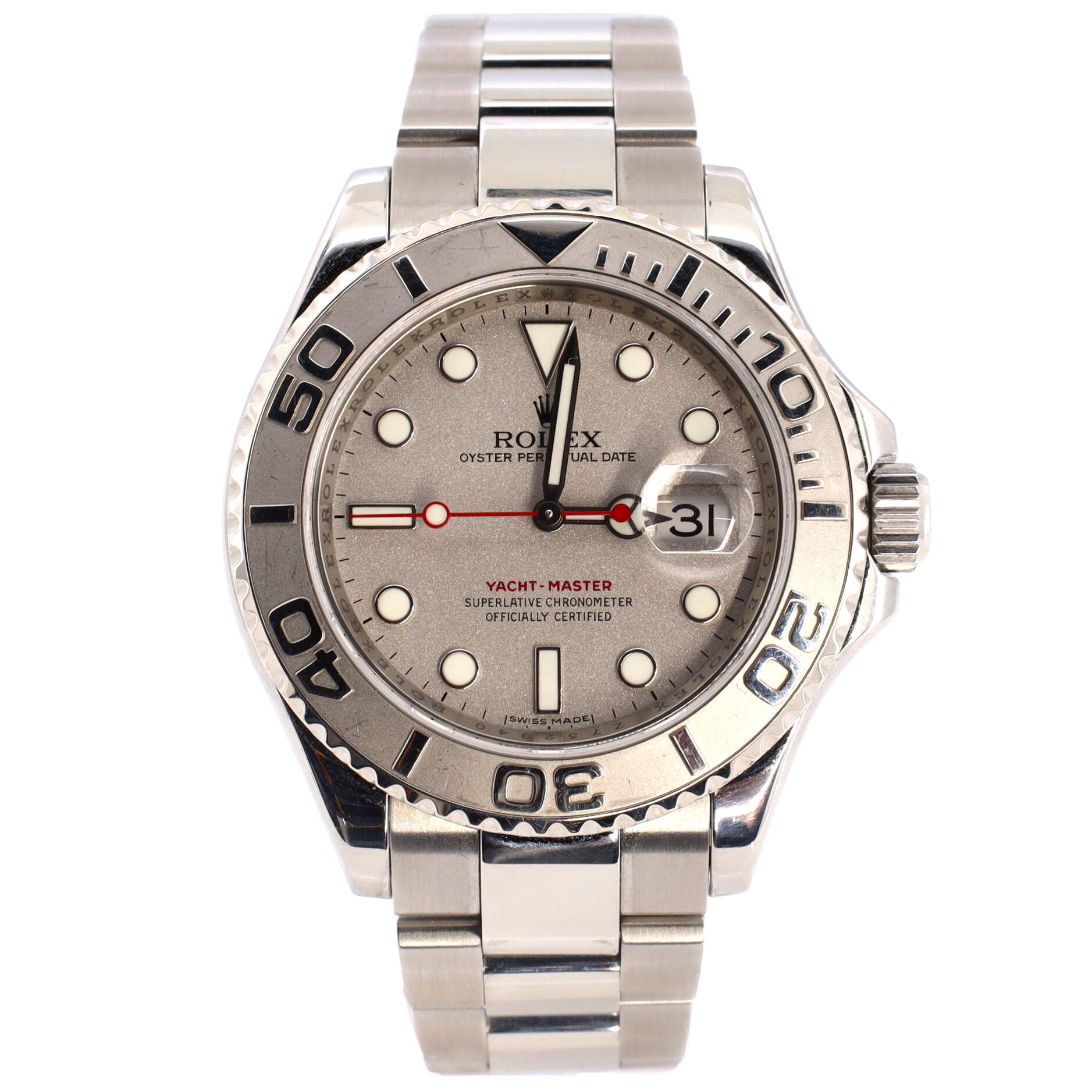 Oyster Perpetual Yacht-Master Slate Automatic Watch Stainless Steel and Platinum 40