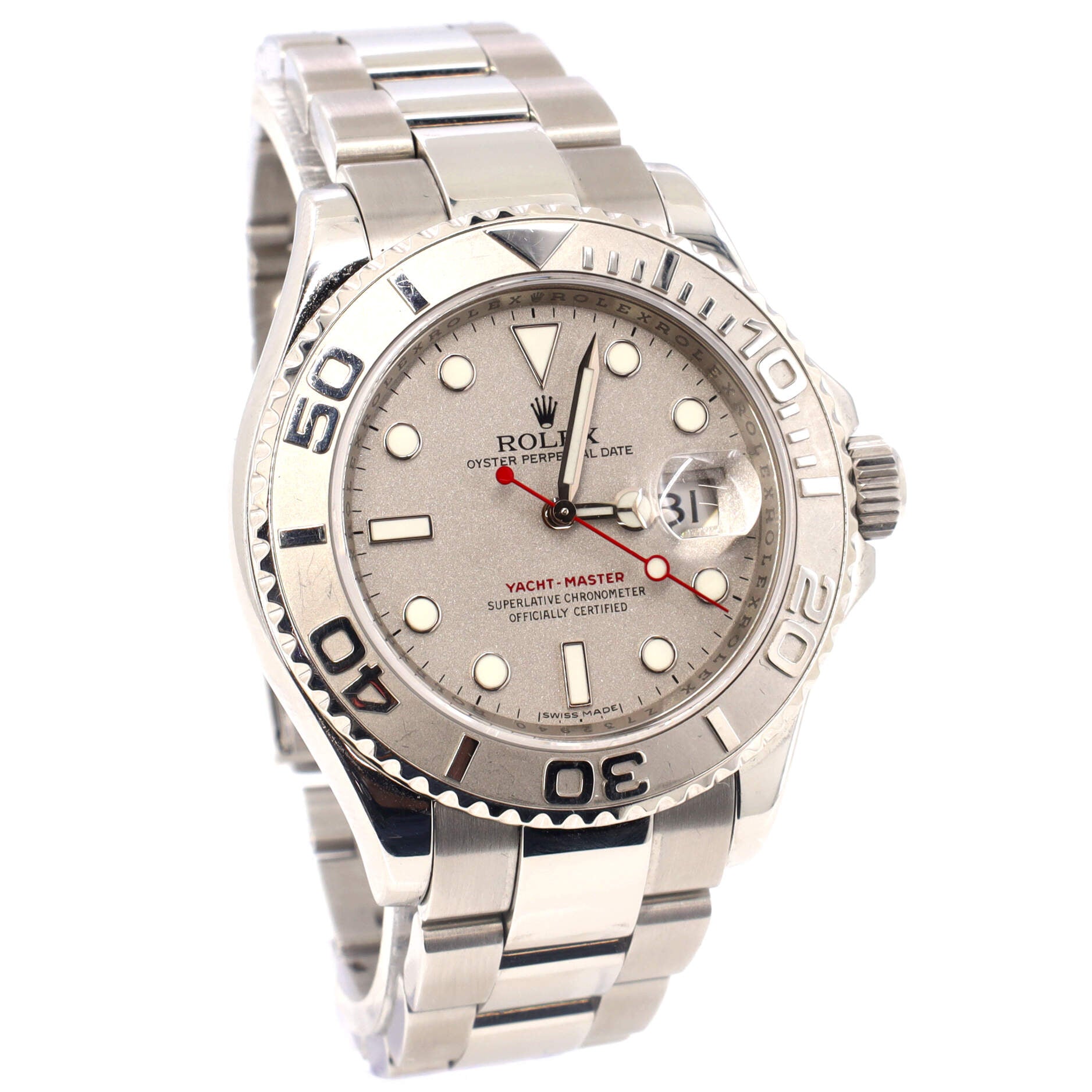 Oyster Perpetual Yacht-Master Slate Automatic Watch Stainless Steel and Platinum 40