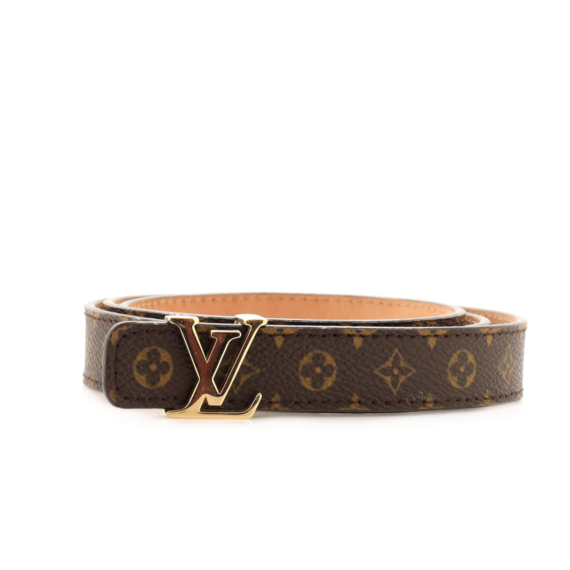 LV Initiales Belt Monogram Canvas Thin 80