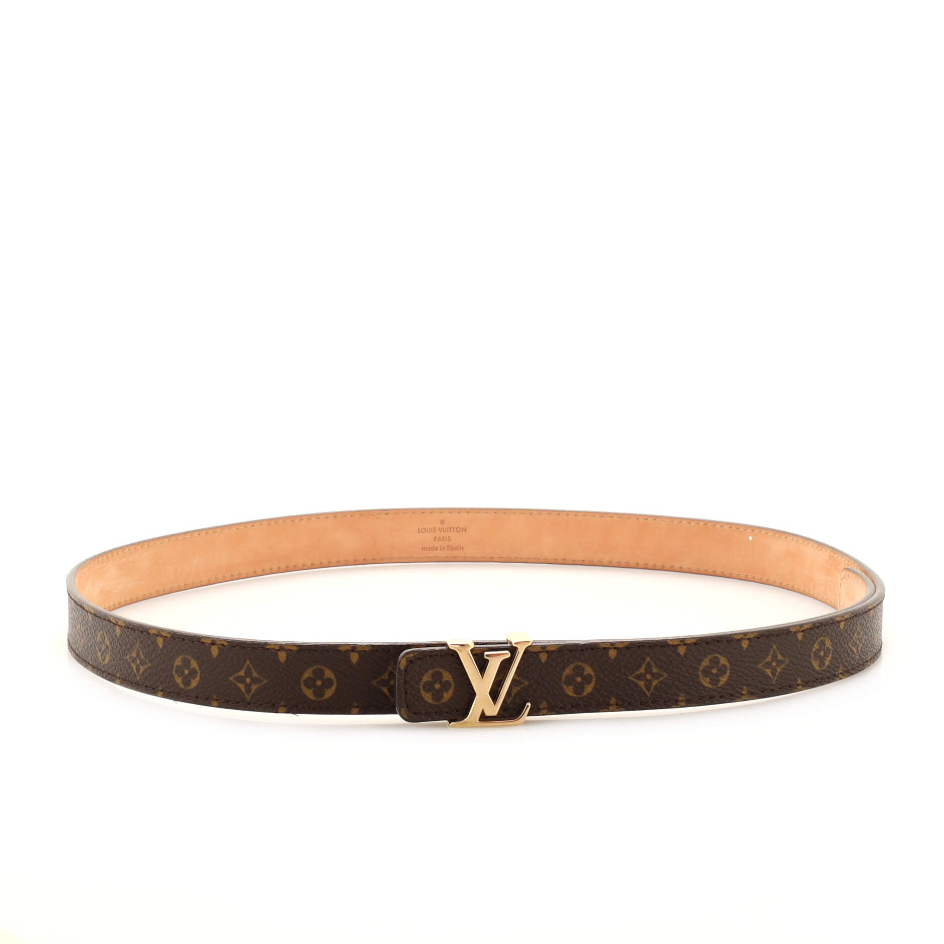 LV Initiales Belt Monogram Canvas Thin 80