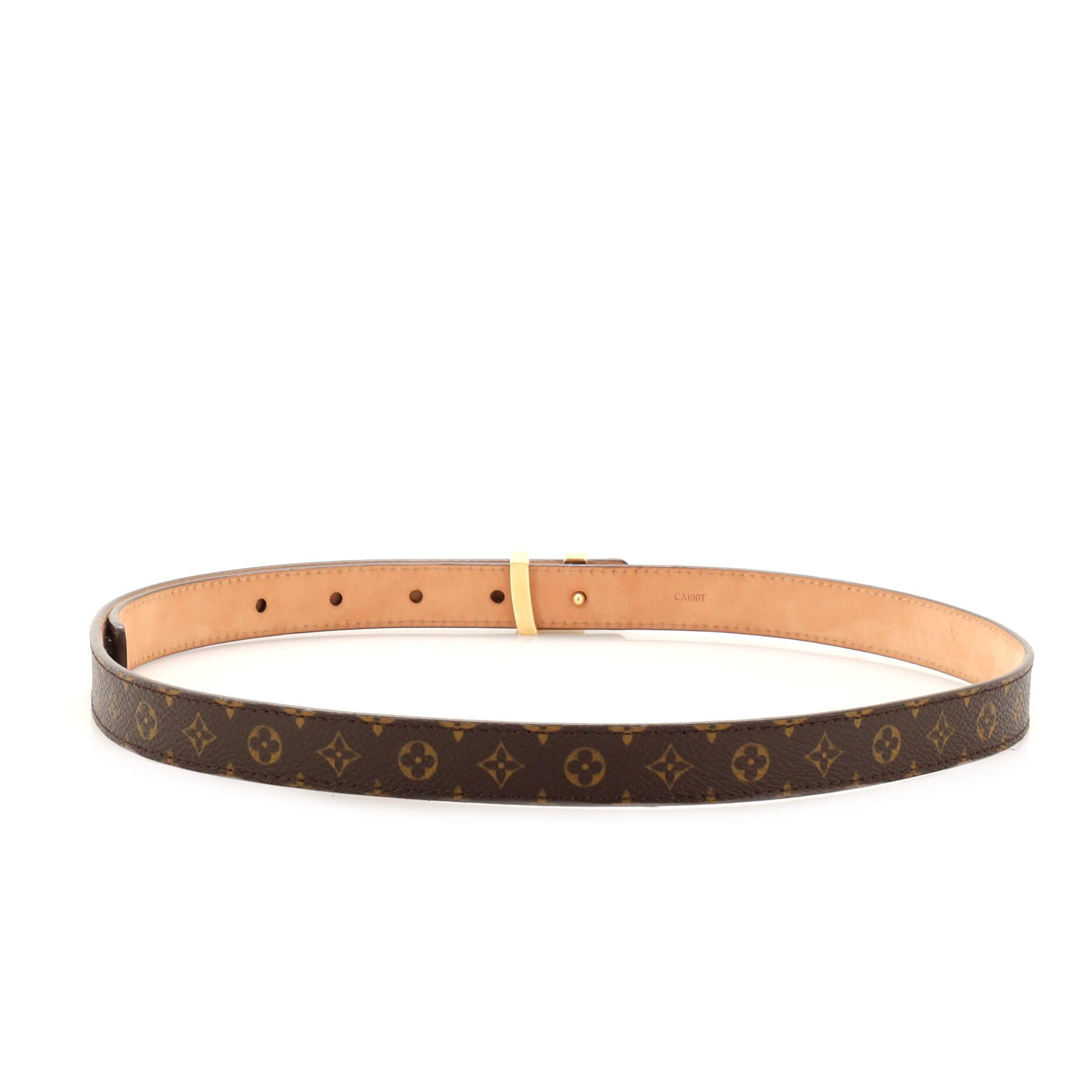 LV Initiales Belt Monogram Canvas Thin 80