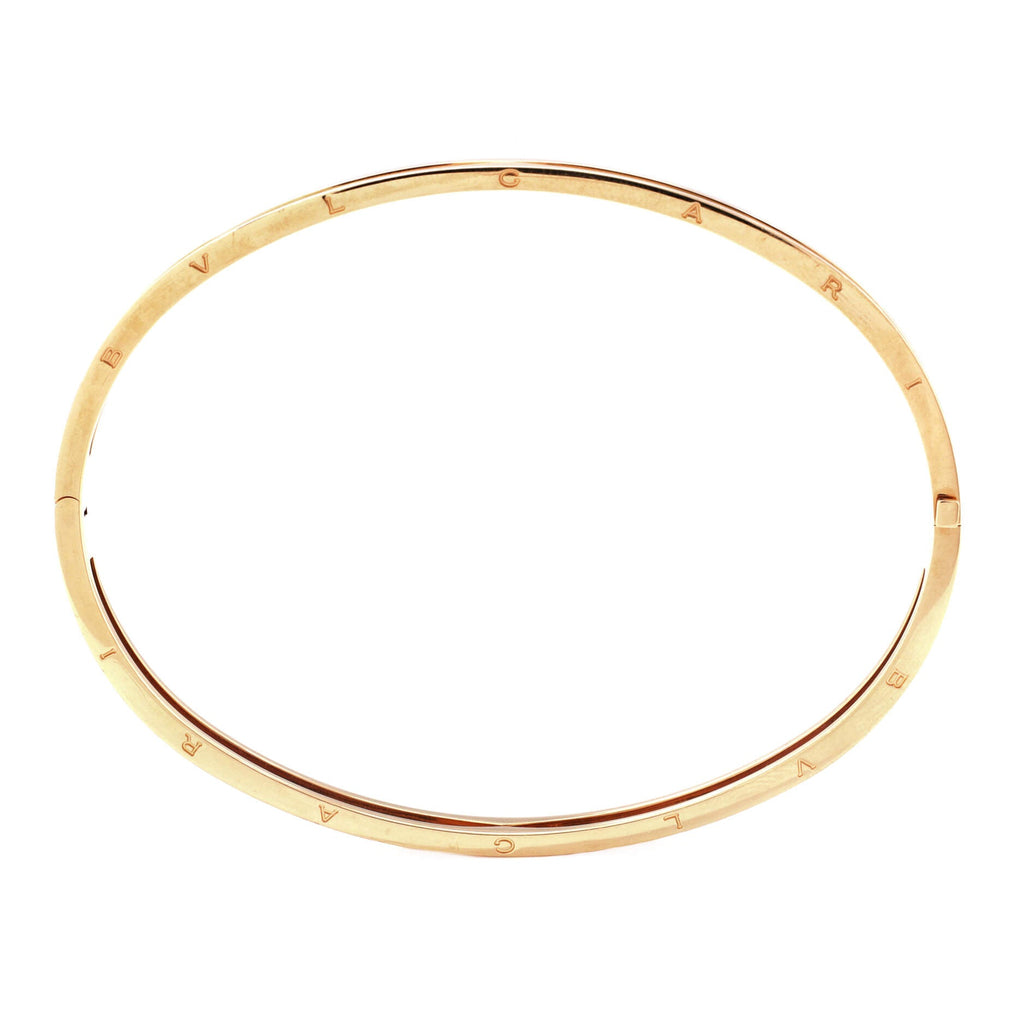 B.Zero1 Hinged Bangle Bracelet 18K Yellow Gold 5mm