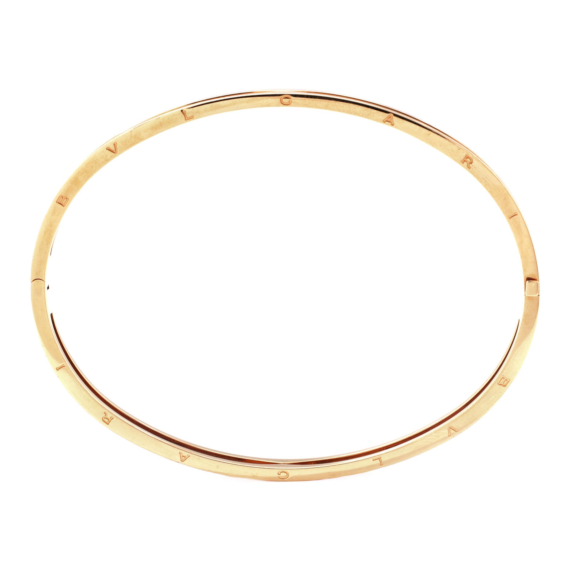 B.Zero1 Hinged Bangle Bracelet 18K Yellow Gold 5mm