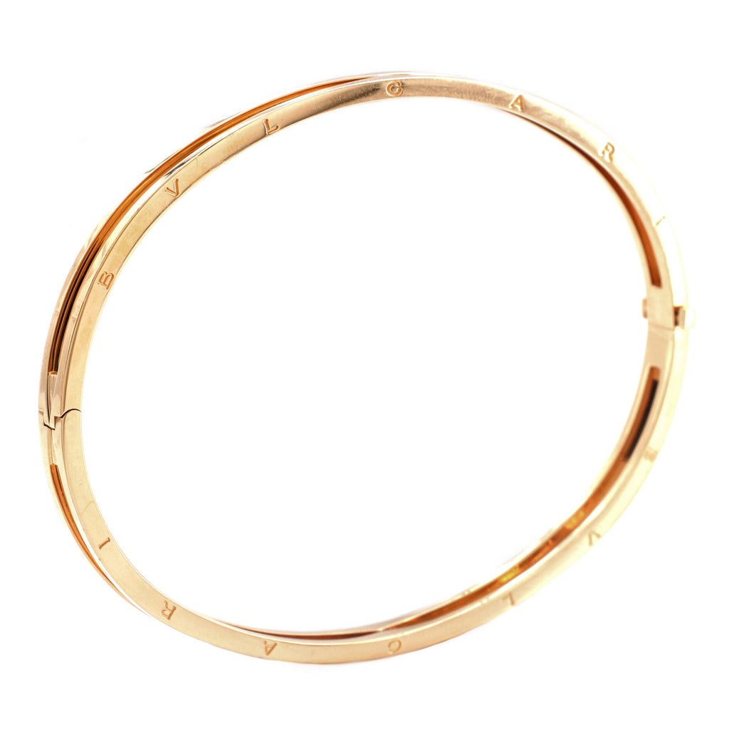 B.Zero1 Hinged Bangle Bracelet 18K Yellow Gold 5mm