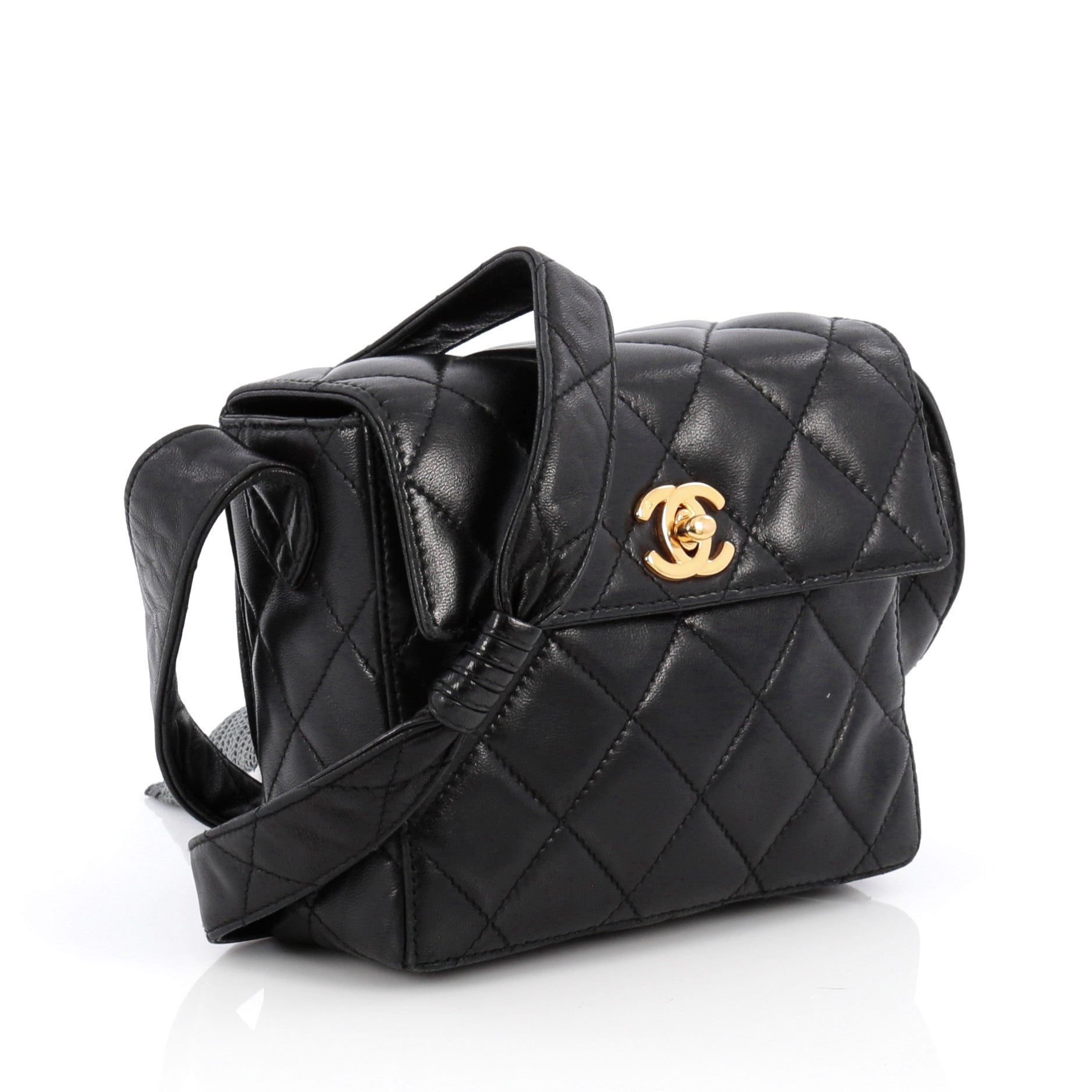 Vintage Box Flap Quilted Leather Mini