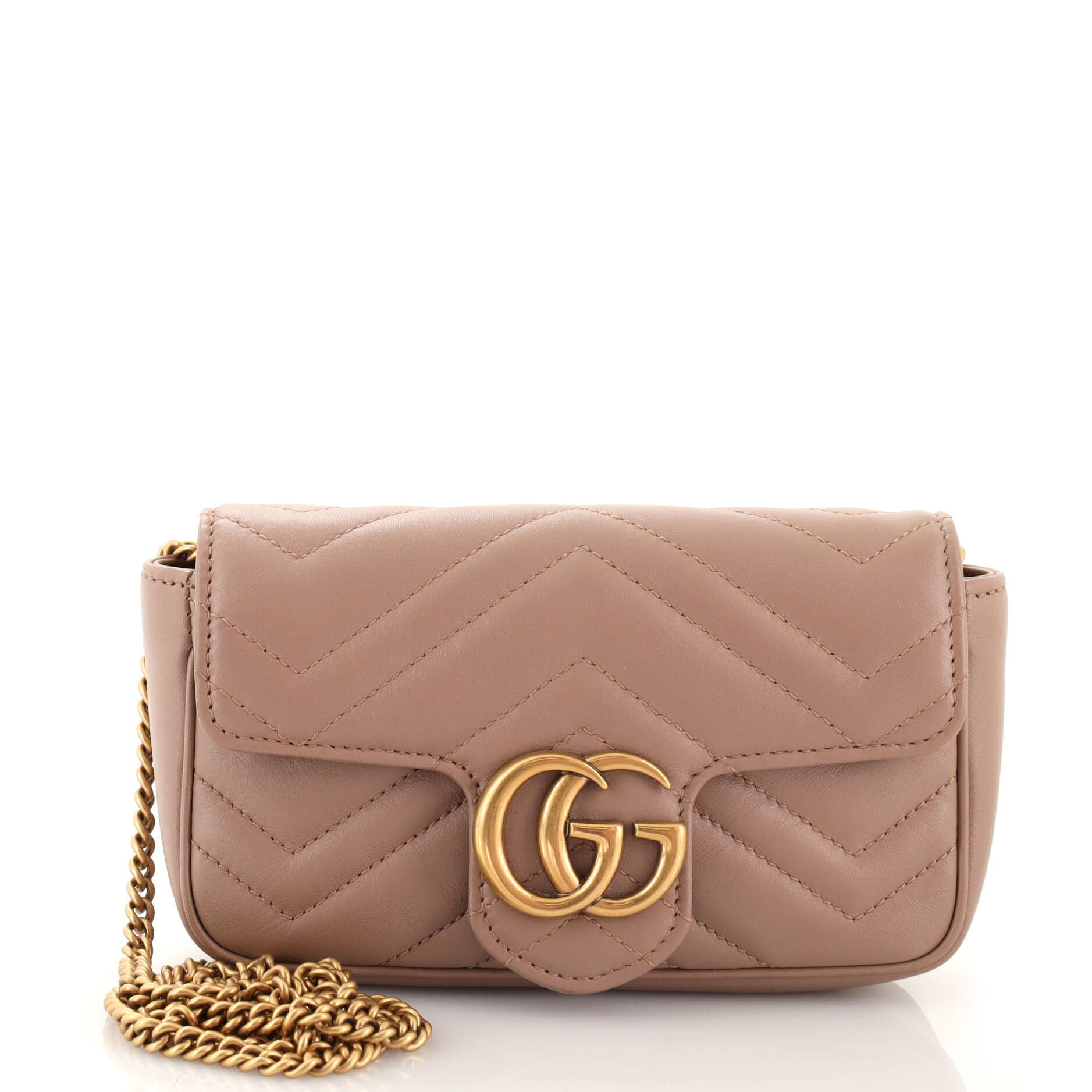 GG Marmont Flap Bag Matelasse Leather Super Mini