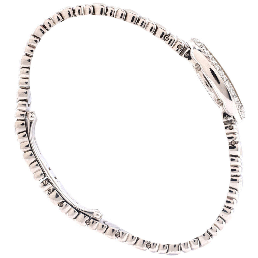 Baignoire Quartz Watch White Gold with Diamond Bezel 18