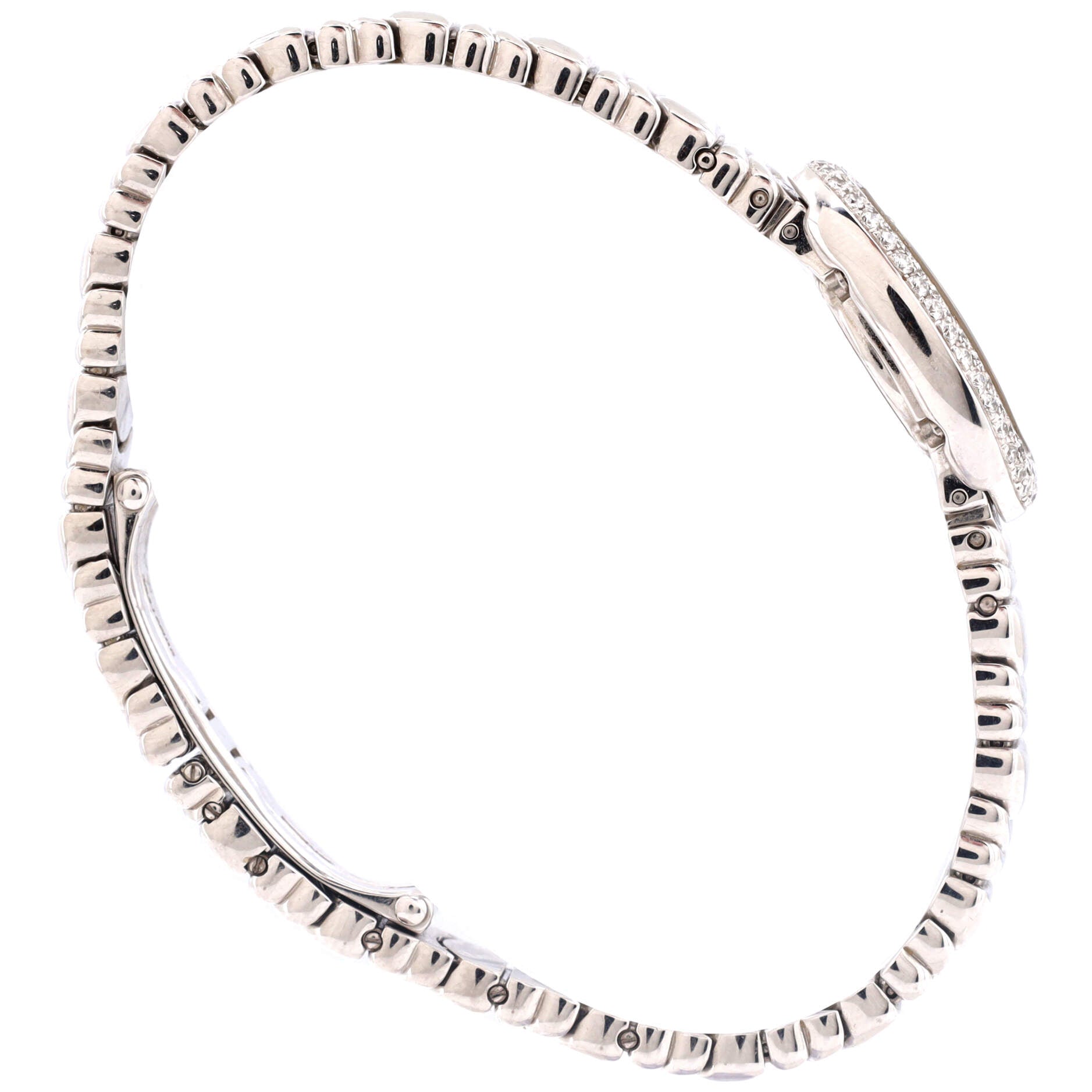 Baignoire Quartz Watch White Gold with Diamond Bezel 18