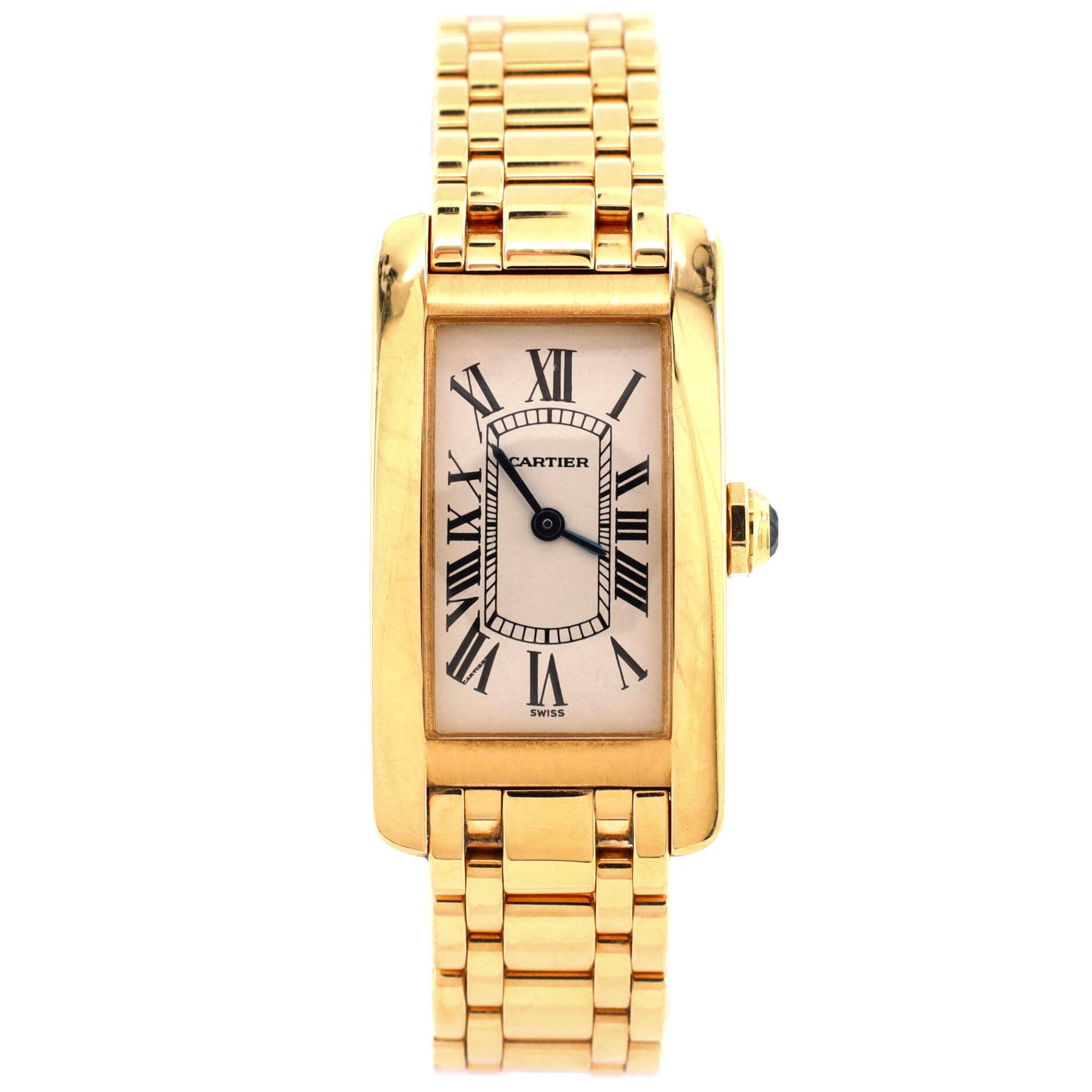 Tank Americaine Quartz Watch Yellow Gold 19