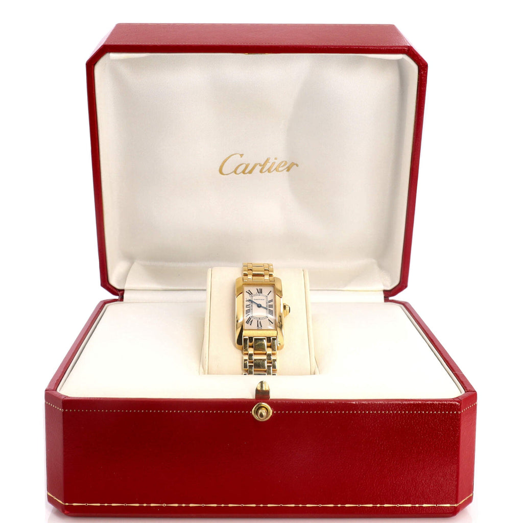 Tank Americaine Quartz Watch Yellow Gold 19