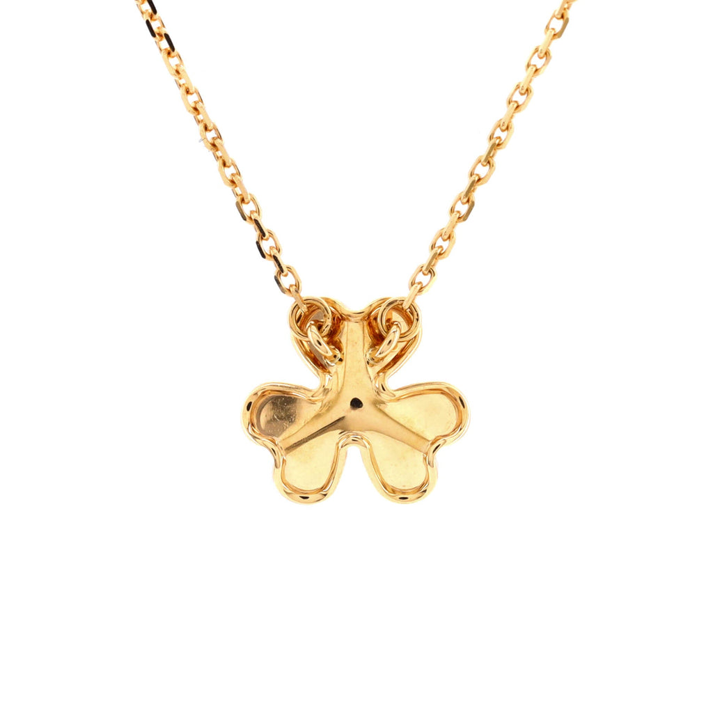 Frivole Pendant Necklace 18K Yellow Gold and Diamond Mini