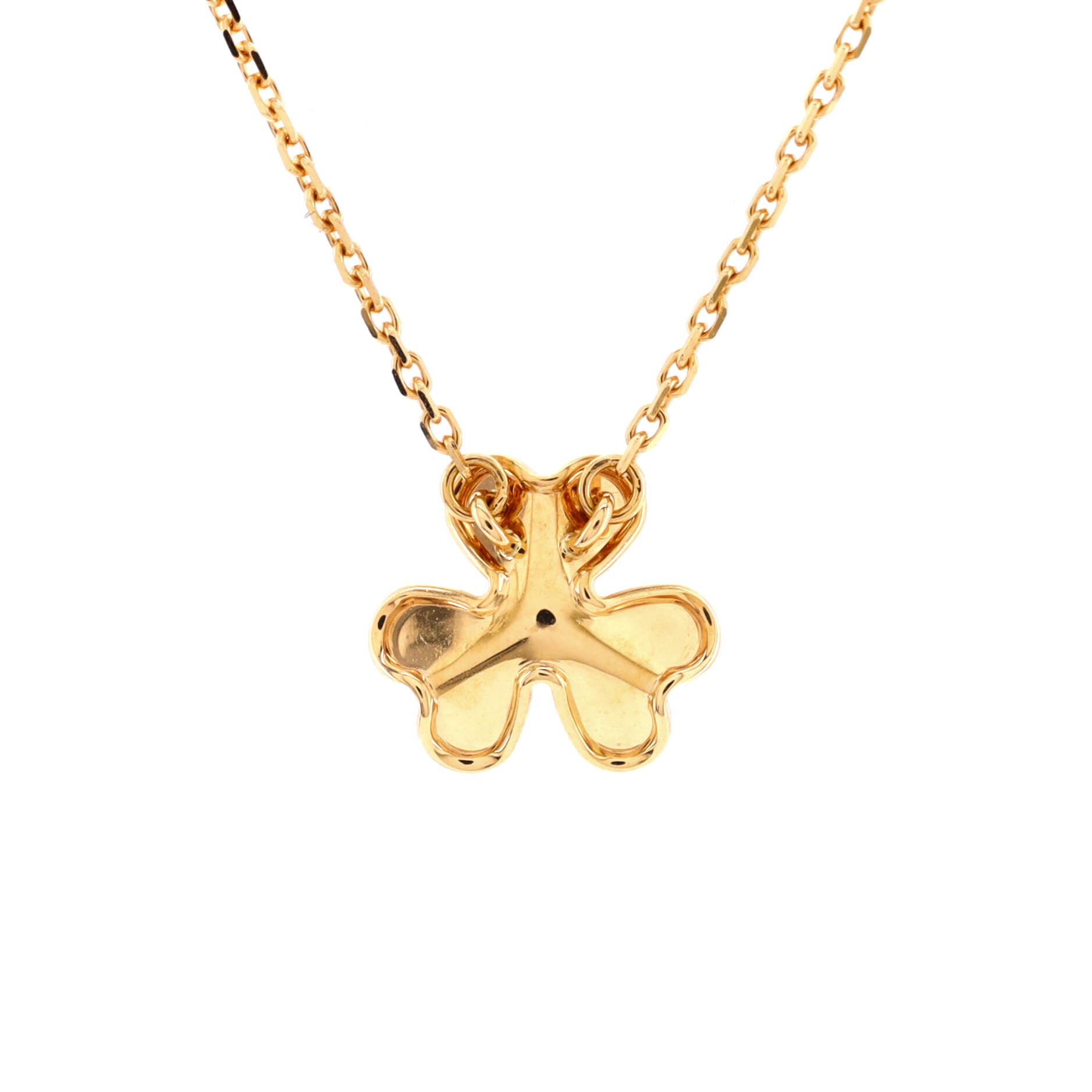 Frivole Pendant Necklace 18K Yellow Gold and Diamond Mini