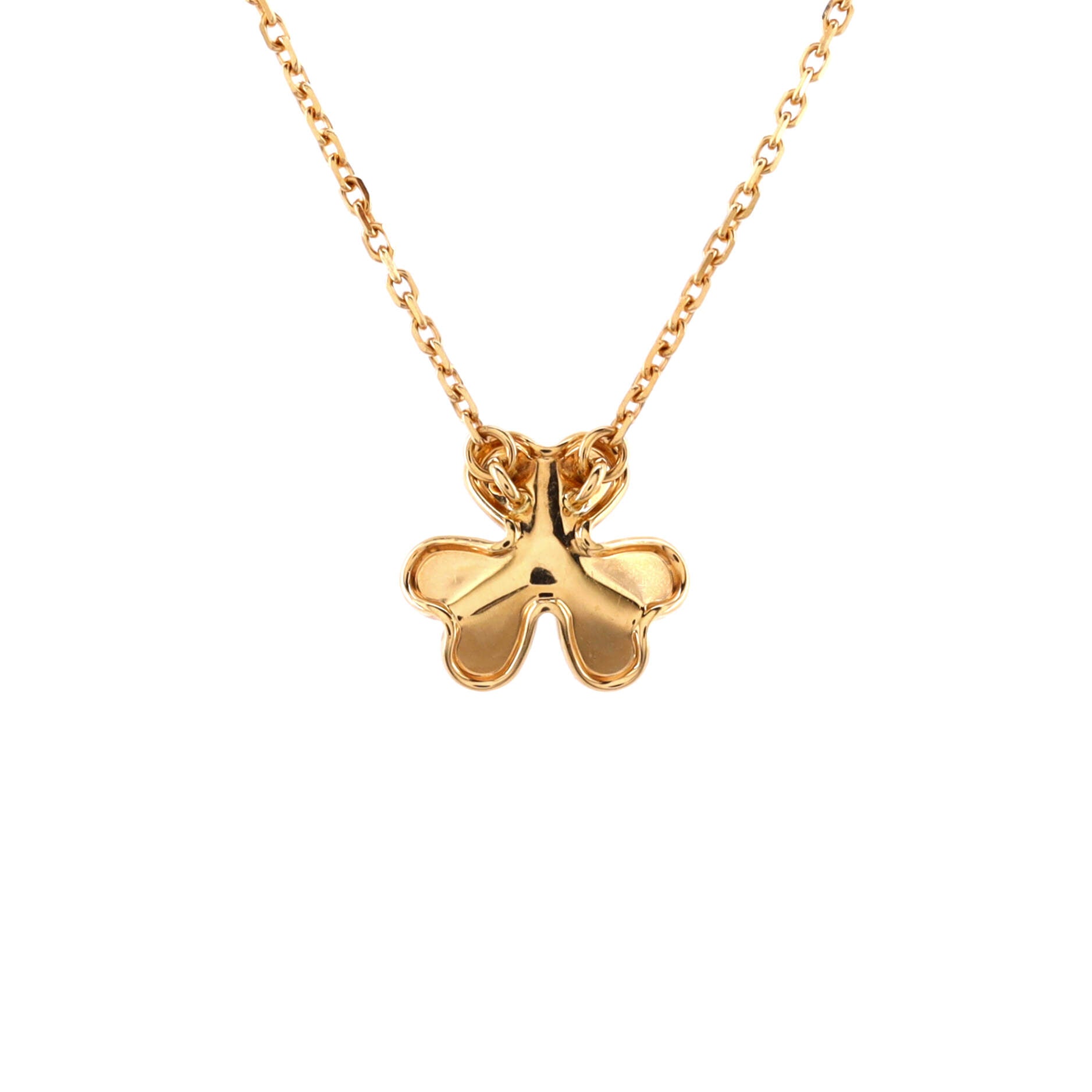 Frivole Pendant Necklace 18K Yellow Gold and Diamond Mini