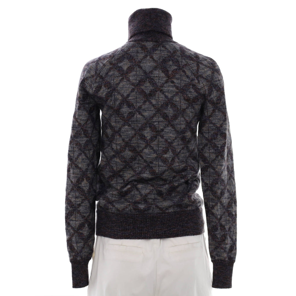 Women's Knit Turtleneck Sweater Mohair and Silk