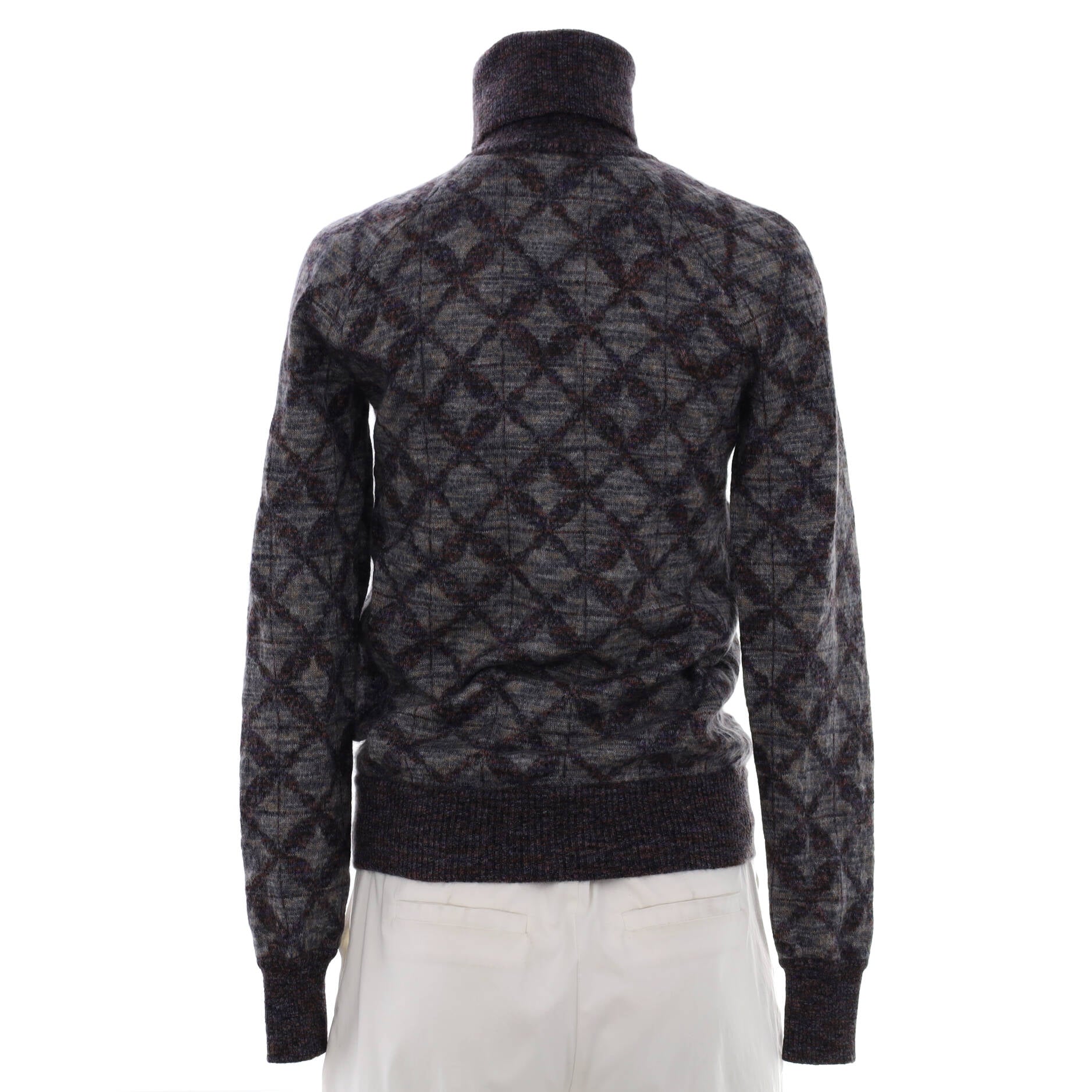 Women's Knit Turtleneck Sweater Mohair and Silk
