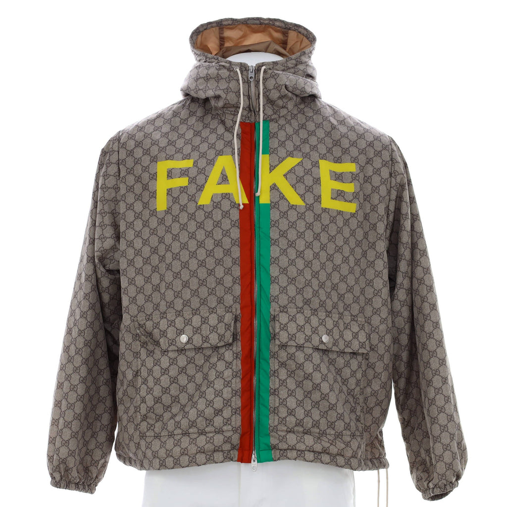 Men's Fake/Not Windbreaker Printed GG Polyamide
