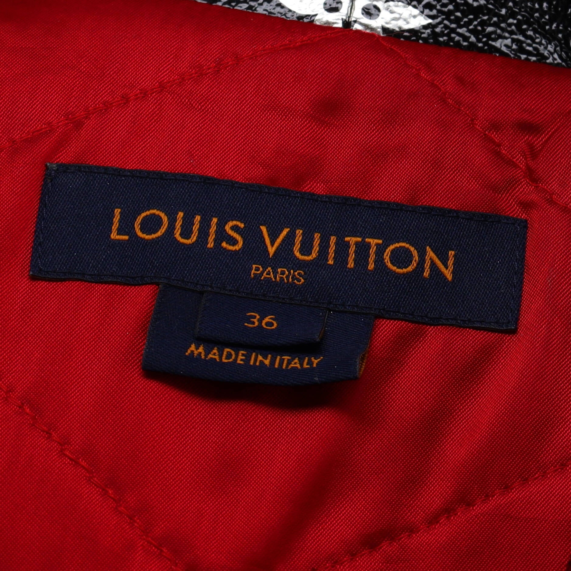 Women's Biker Jacket Monogram Printed Leather