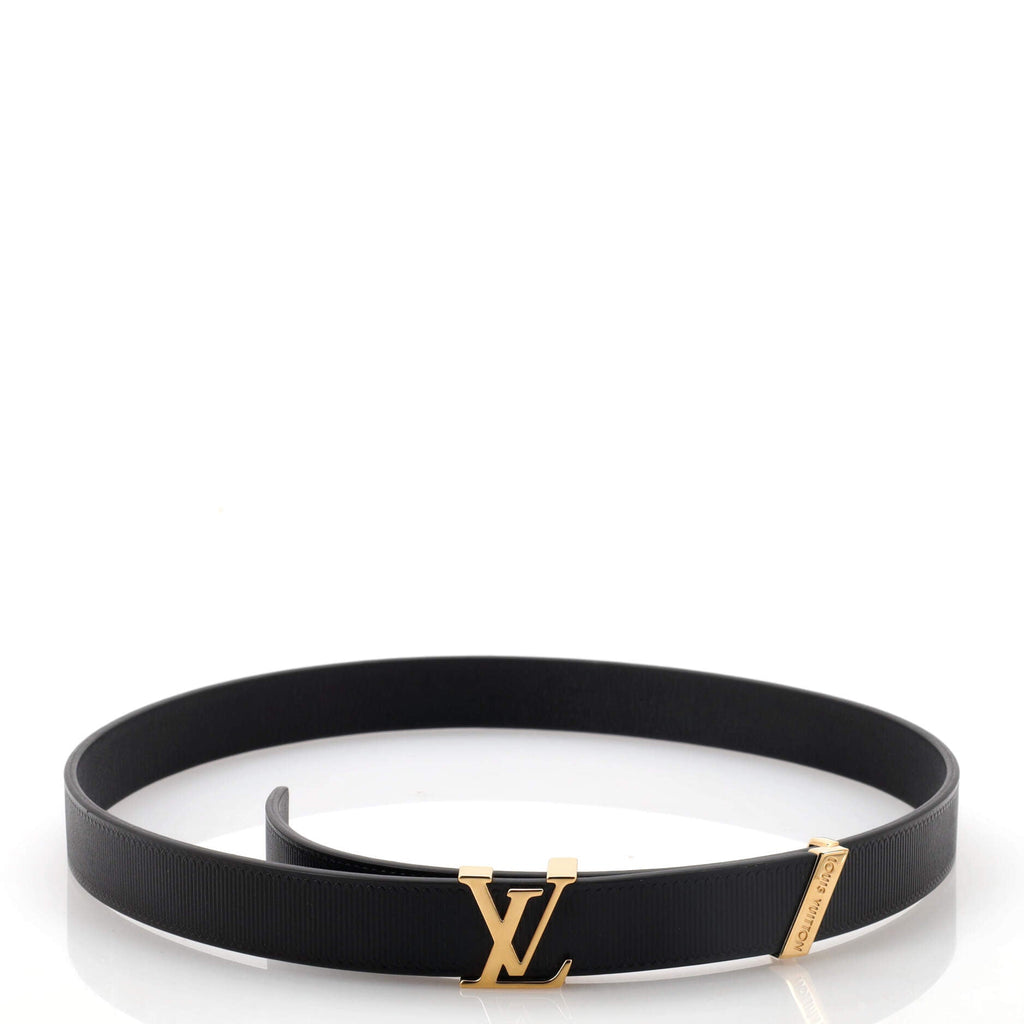 LV Initiales Belt Embossed Calfskin Thin 70