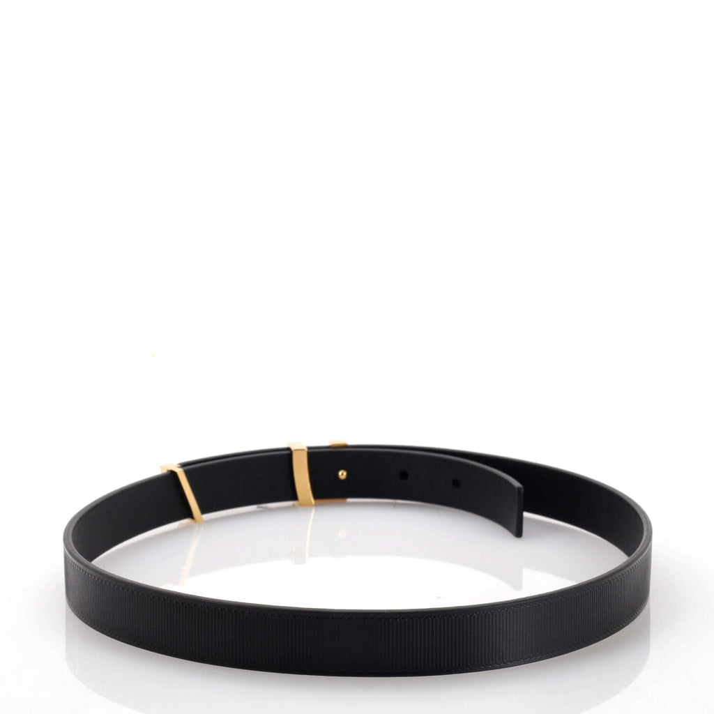 LV Initiales Belt Embossed Calfskin Thin 70