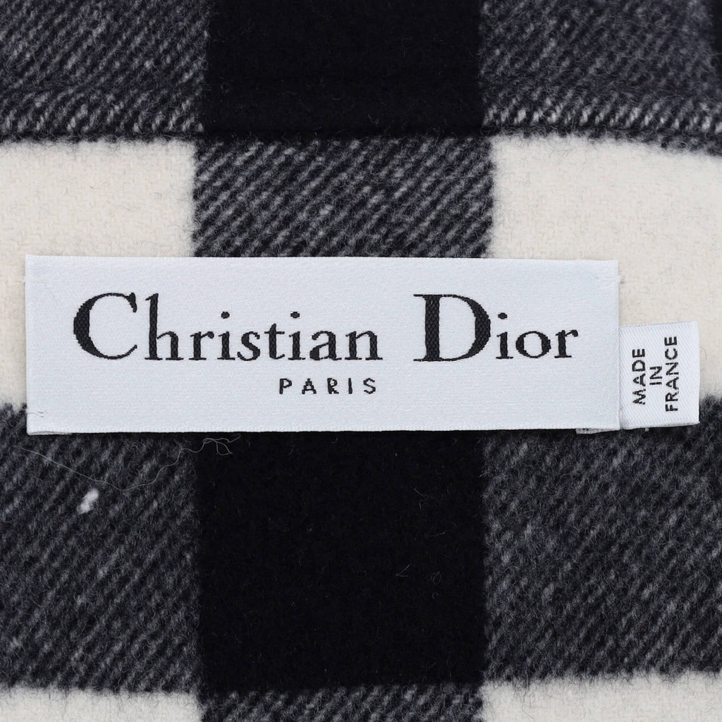 Women's Double Breasted Peacoat Printed Wool